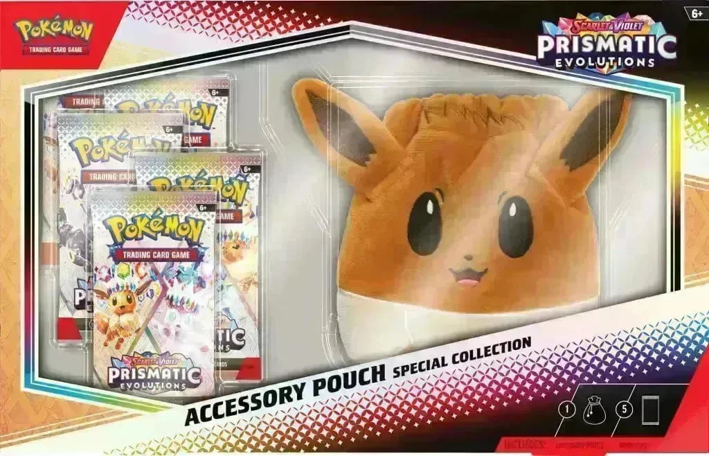 10-10026-101 POKEMON TCG Scarlet & Violet 8.5 Prismatic Evolutions Accessory Pouch - Pokemon - Titan Pop Culture