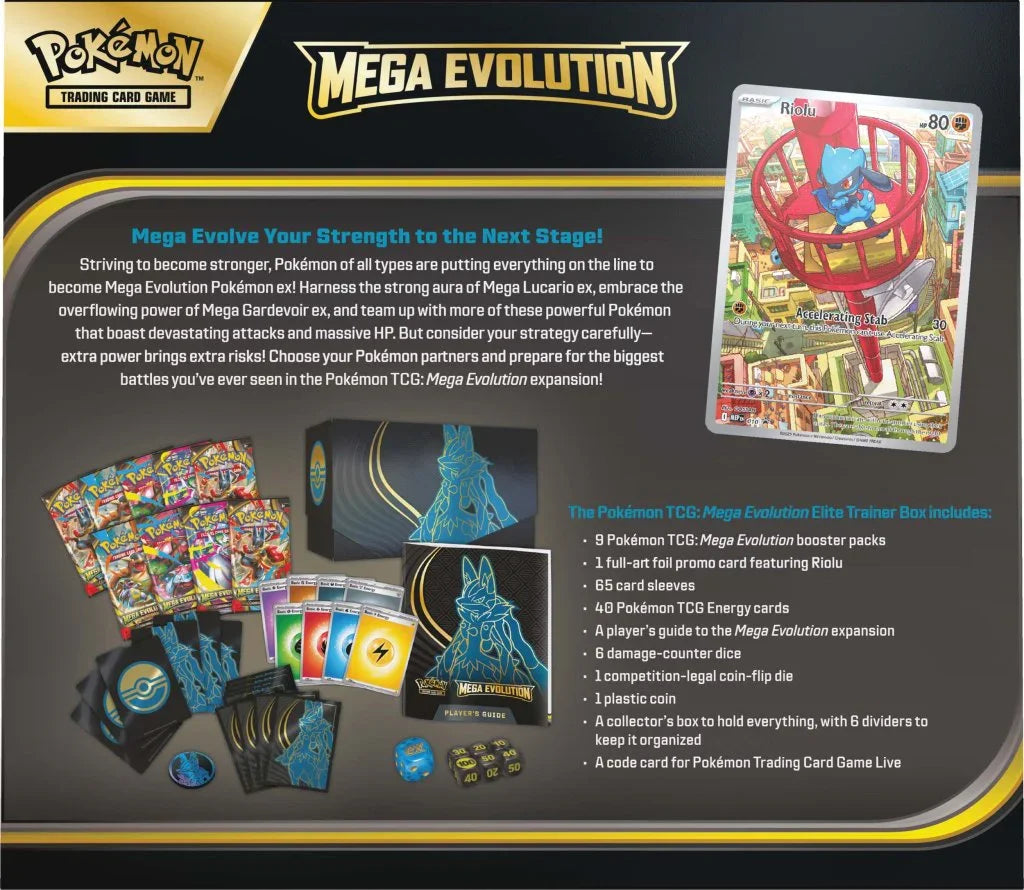 10-10047-101 Pokemon TCG: Mega Evolution Elite Trainer Box - Pokemon - Titan Pop Culture