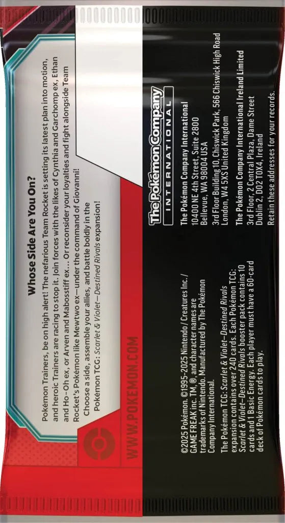 10-10157-101 Pokemon TCG Scarlet & Violet Destined Rivals Booster Box - Pokemon - Titan Pop Culture