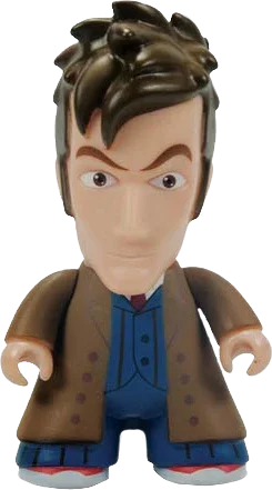Doctor Who - Figura de vinilo de 6.5" de los Titanes del Décimo Doctor (Trenchcoat)