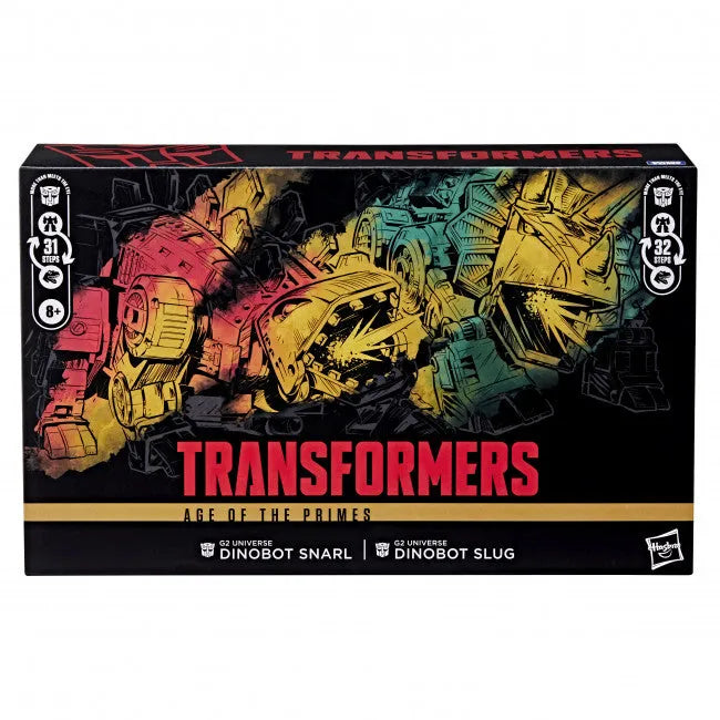 28642 Transformers Age of the Primes G2 Universe Dinobot Slug and G2 Universe Dinobot Snarl - Hasbro - Titan Pop Culture