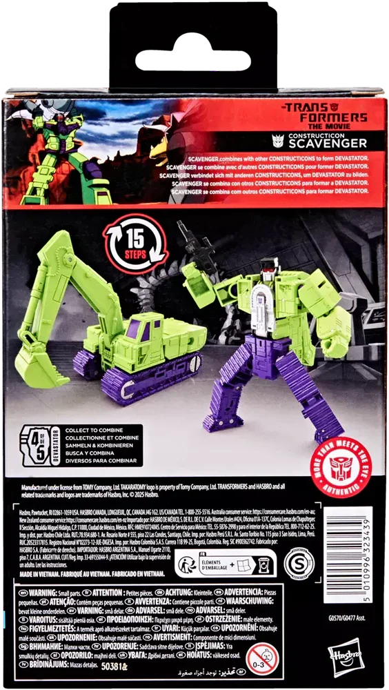 28681 Transformers Studio Series Deluxe Class The Transformers: The Movie Constructicon Scavenger - Hasbro - Titan Pop Culture