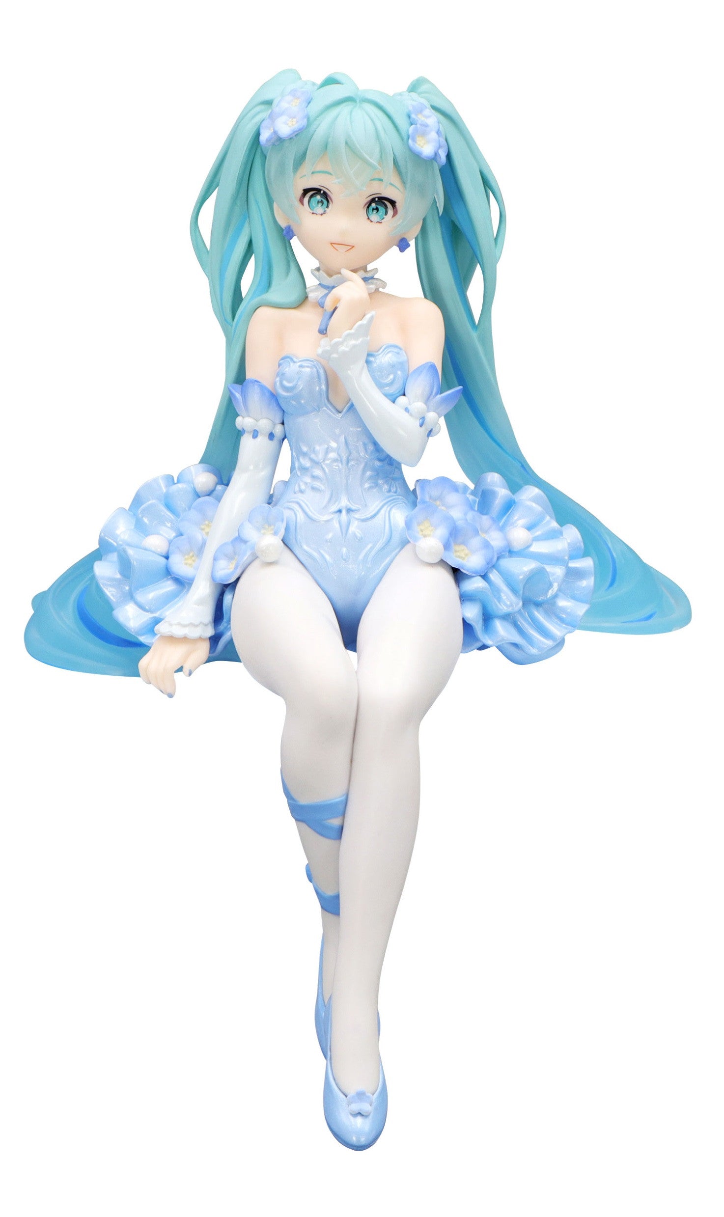 Hatsune Miku Noodle Stopper Figure Flower Fairy Nemophila Pail Blue Color Version