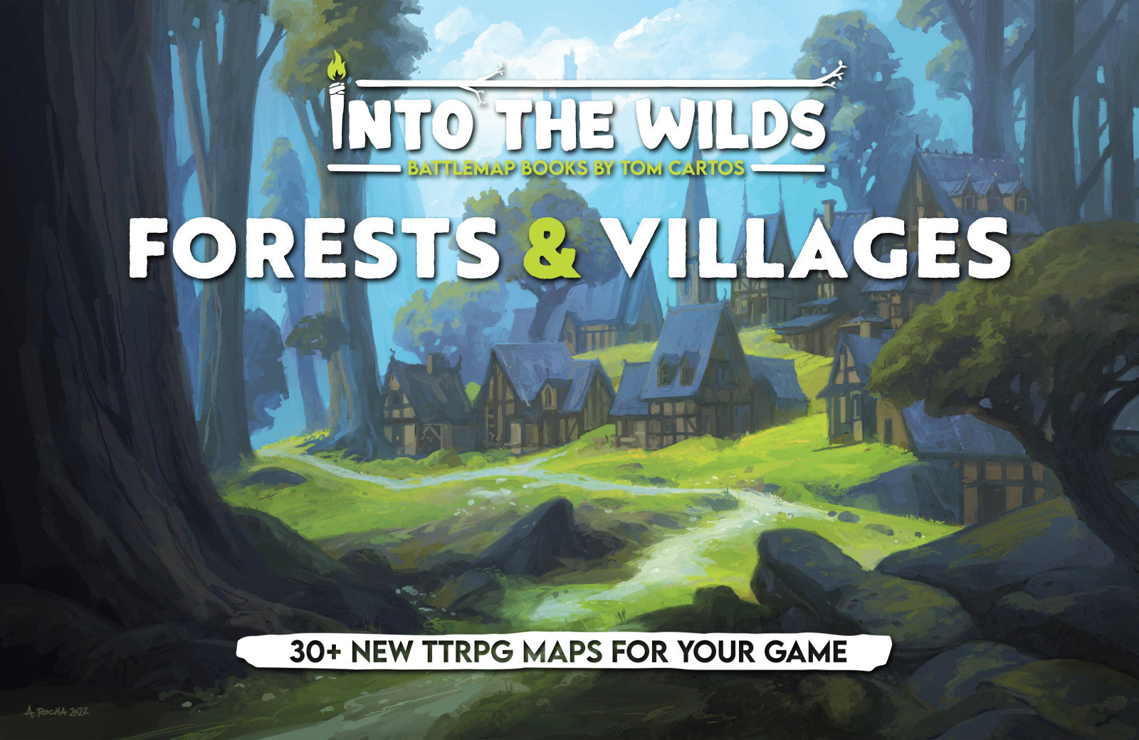 Into the Wilds Battlemap Books Forests and Villages (Do not sell on Amazon)