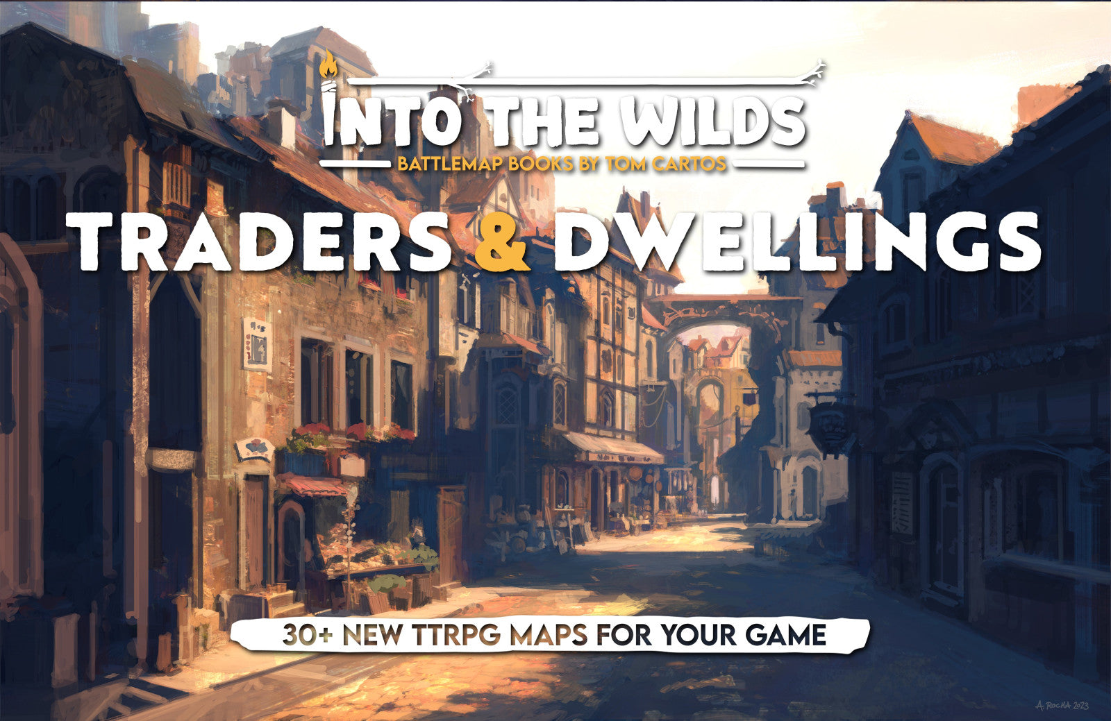 Into the Wilds Battlemap Books Traders and Dwellings (Do not sell on Amazon)