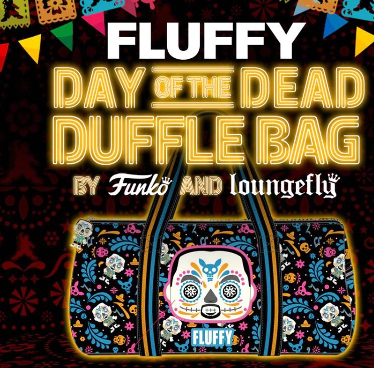 671803404120 Fluffy Day of the Dead Duffle Bag - Loungefly - Titan Pop Culture