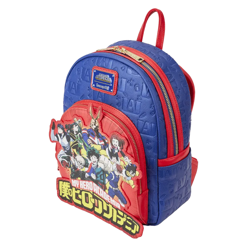 671803463080 My Hero Academia - Group Debossed Logo Mini Backpack - Loungefly - Titan Pop Culture
