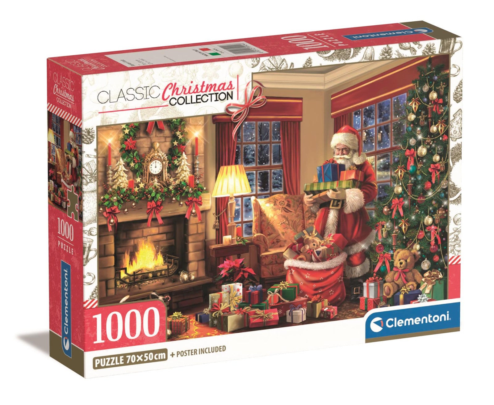 Clementoni Puzzle Santa's Visit 1