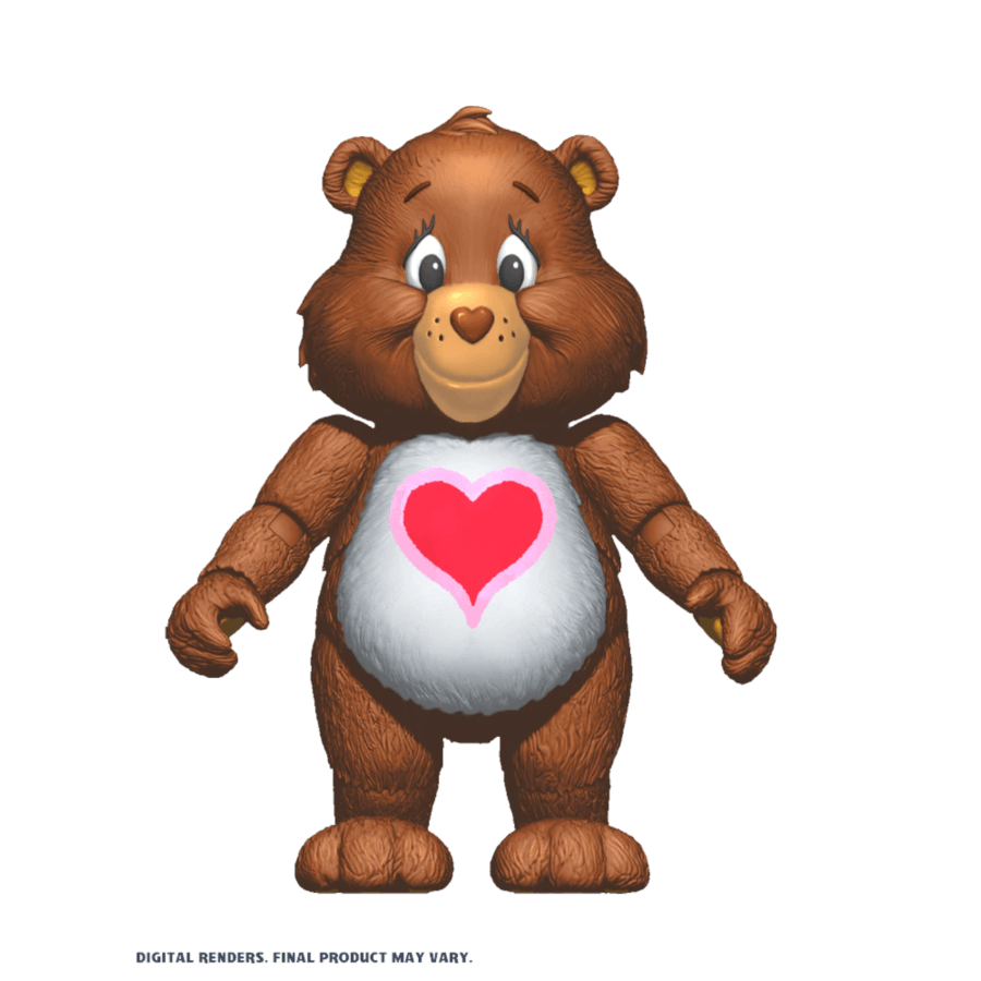 DNAPDNACBW1TB Care Bears - Tenderheart Bear 4.5" Action Figure - Premium DNA Toys - Titan Pop Culture