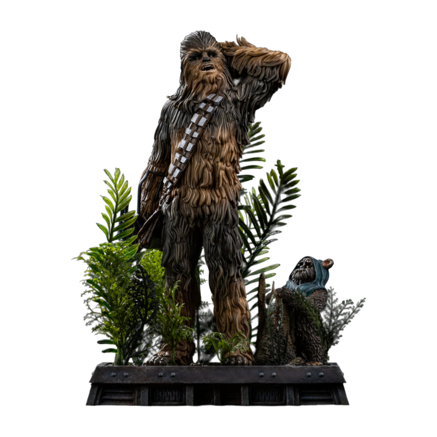 Star Wars - Chewbacca & Tokkat 1:10 Scale Statue