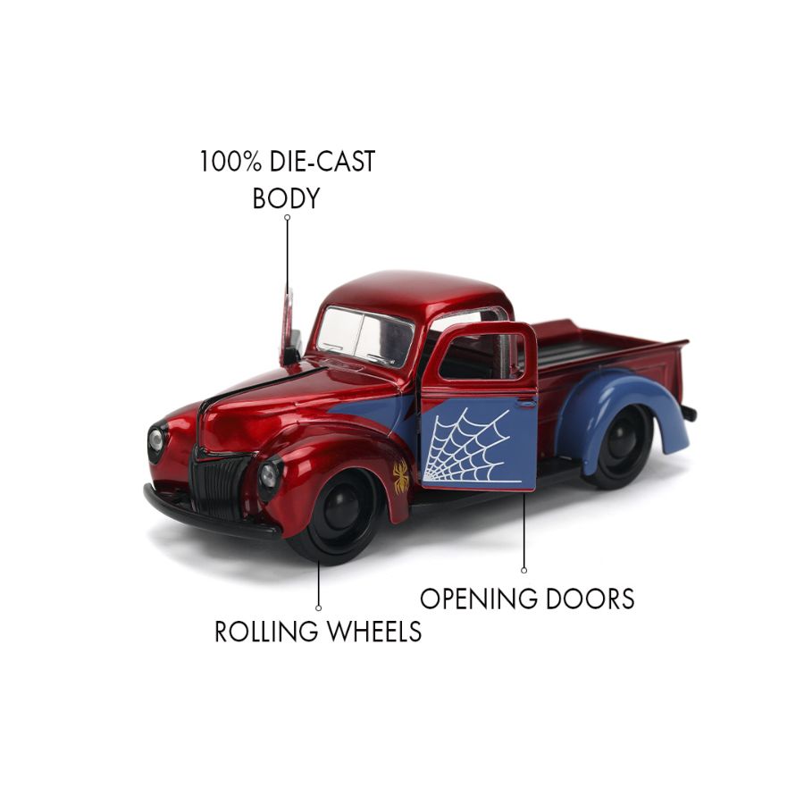 Marvel Comics - 1941 Ford Pickup Spider-Man 1:32 Scale Diecast Vehicle