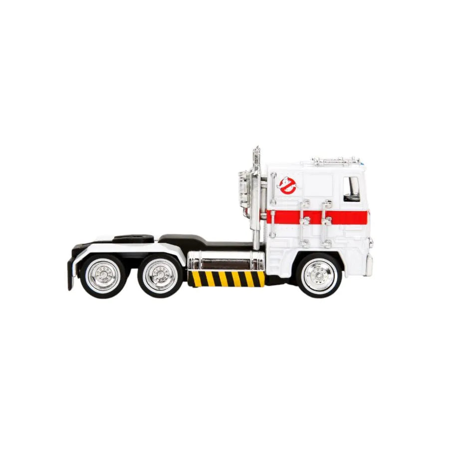 Transformers - Optimus Prime x Ecto-1 Mash-up Vehículo de fundición a escala 1:32