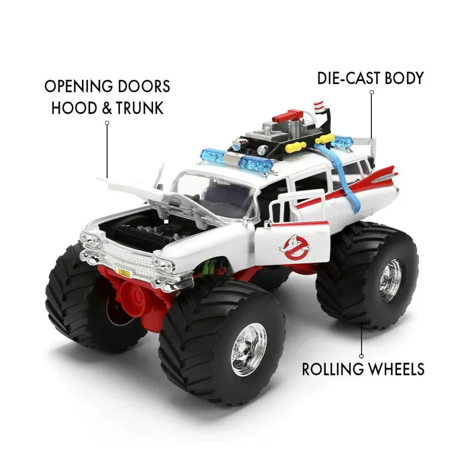 捉鬼敢死队 - Ecto-1 怪物卡车 1:24 比例压铸车辆