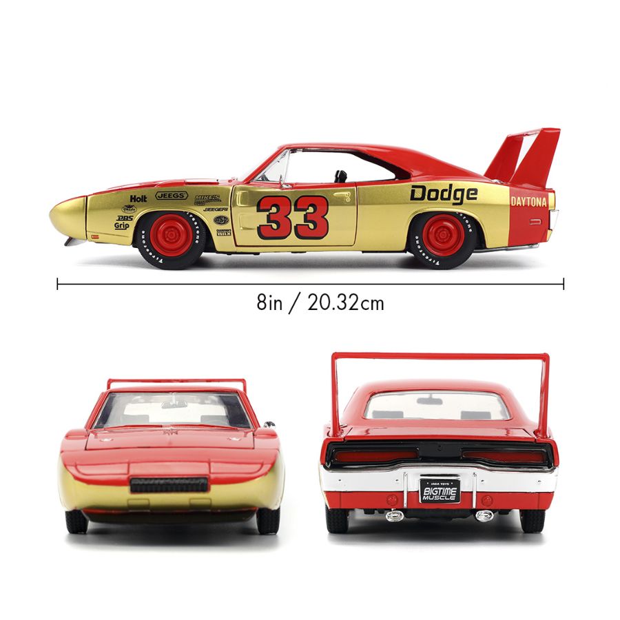 Big Time Muscle - 1969 Dodge Charger Daytona 1:24 Scale Diecast Vehicle