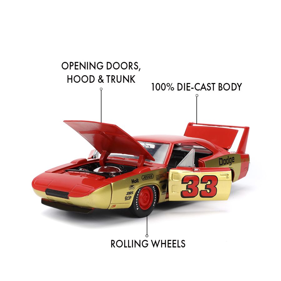Big Time Muscle - 1969 Dodge Charger Daytona 1:24 Scale Diecast Vehicle