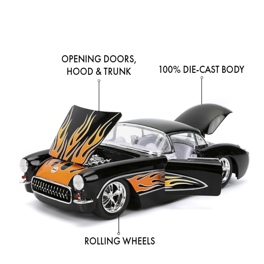 Big Time Muscle - 1957 Chevy Corvette 1:24 Scale Diecast Vehicle