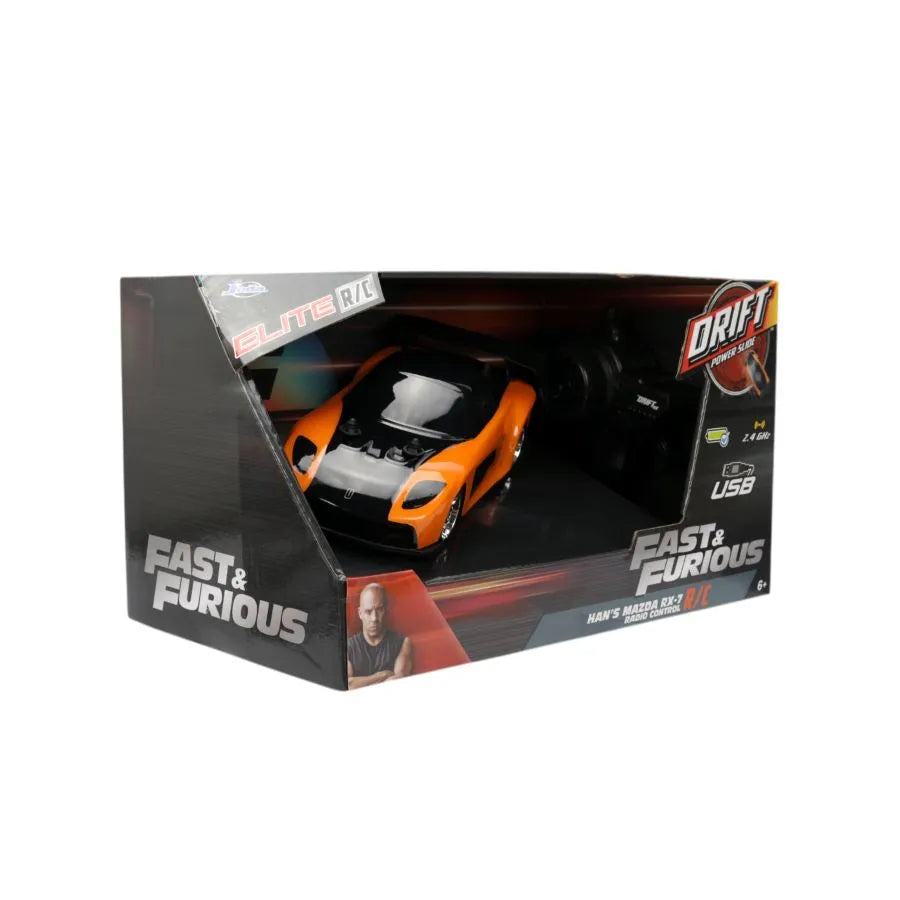 Rápido y Furioso - Mazda Rx-7 DRIFT 1:24 Coche de control remoto