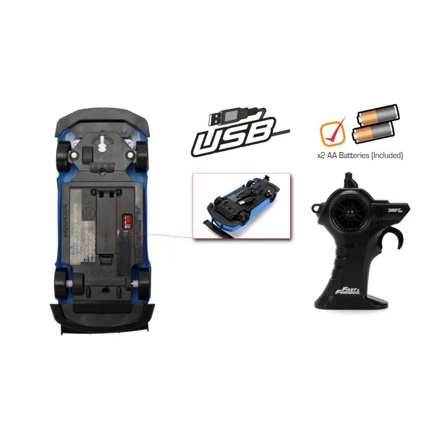 Rápido y Furioso - Nissan Ben Sopra DRIFT 1:24 Coche de control remoto