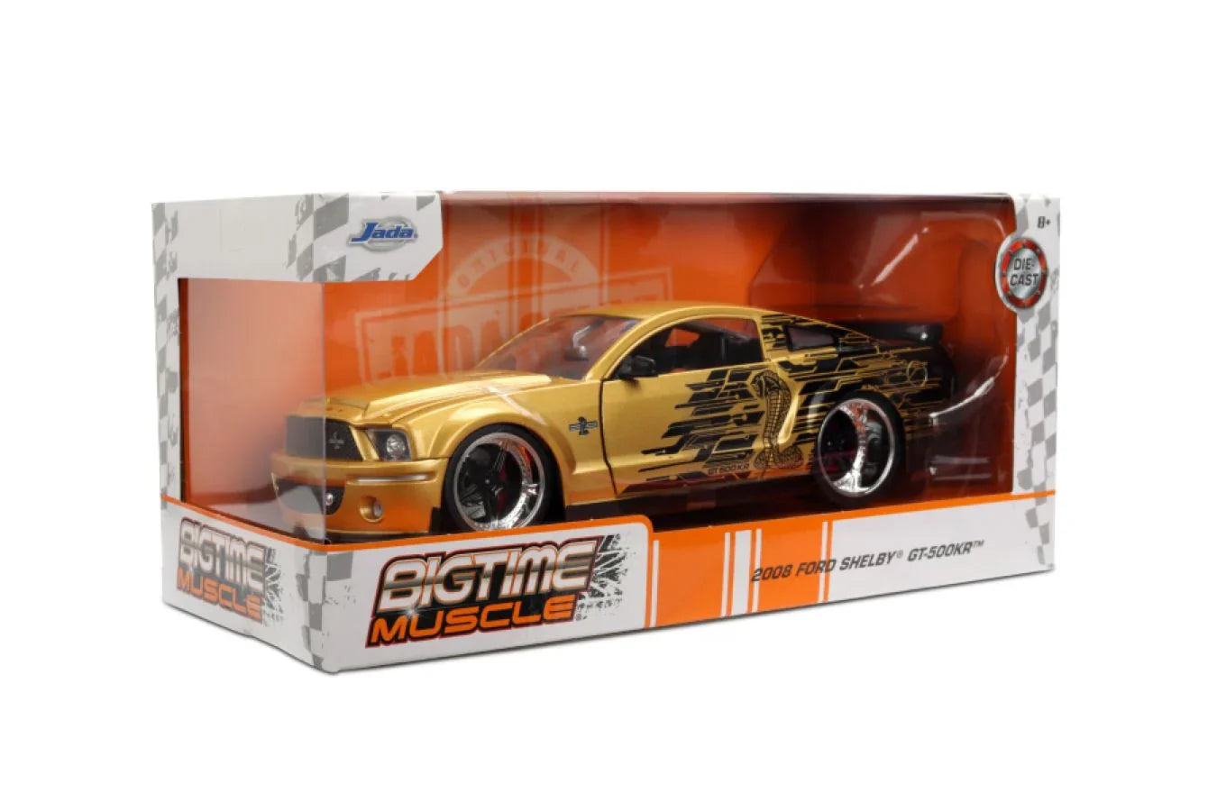 大肌肉车 - 2008 款福特野马 GT500KR 1:24 比例压铸车