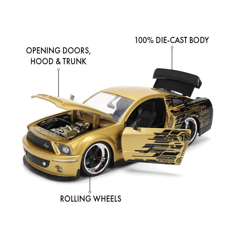 大肌肉车 - 2008 款福特野马 GT500KR 1:24 比例压铸车