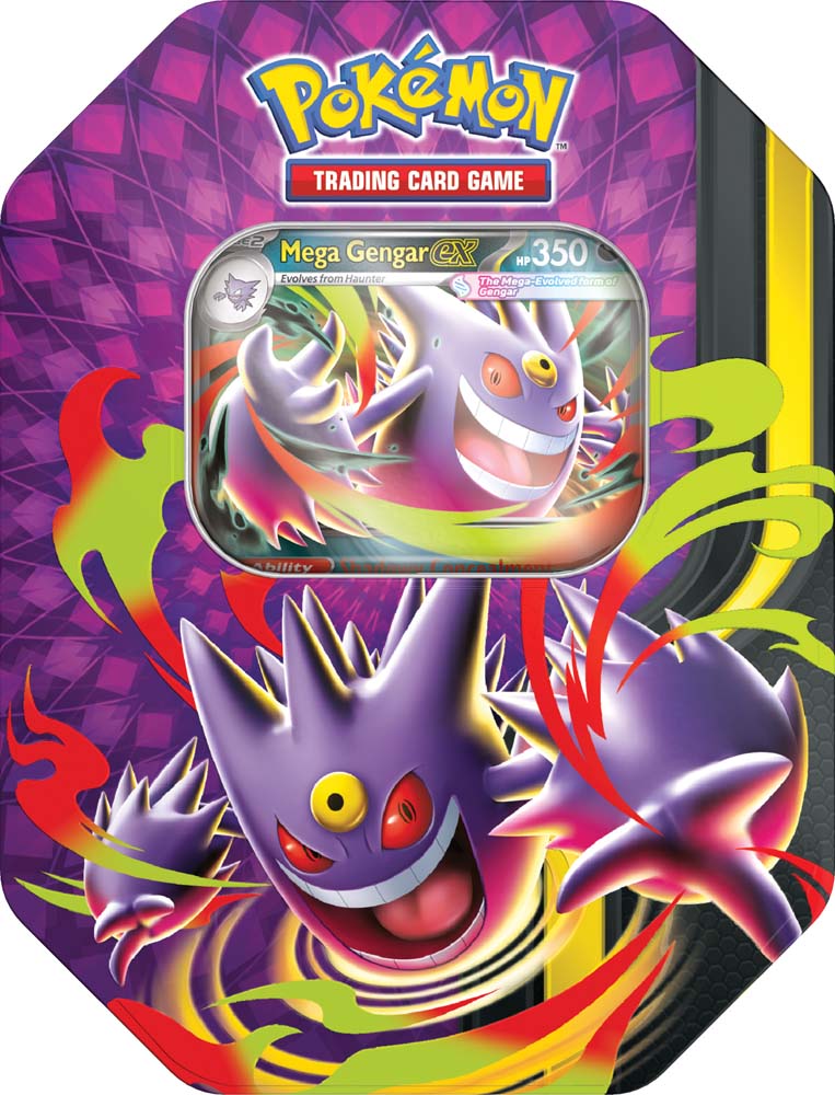 Pokemon TCG: Mega Moonlight Tin - Mega Gengar ex or Mega Clefable ex