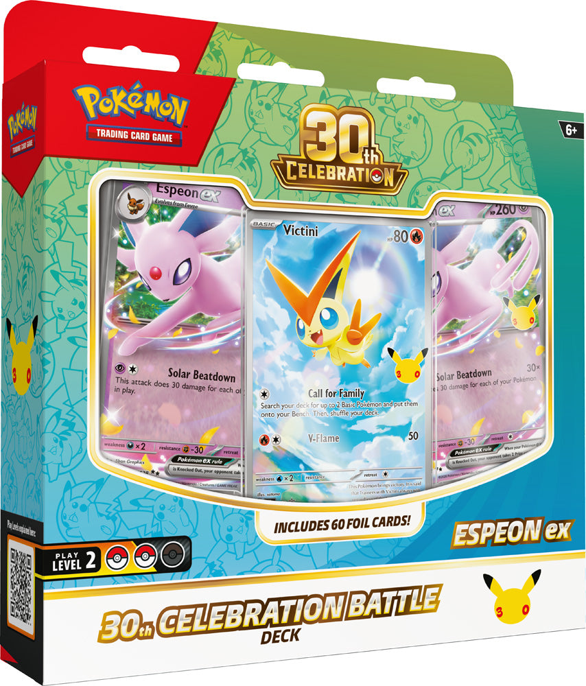 Pokemon TCG: 30th Celebration Battle Deck— Espeon ex / Umbreon ex