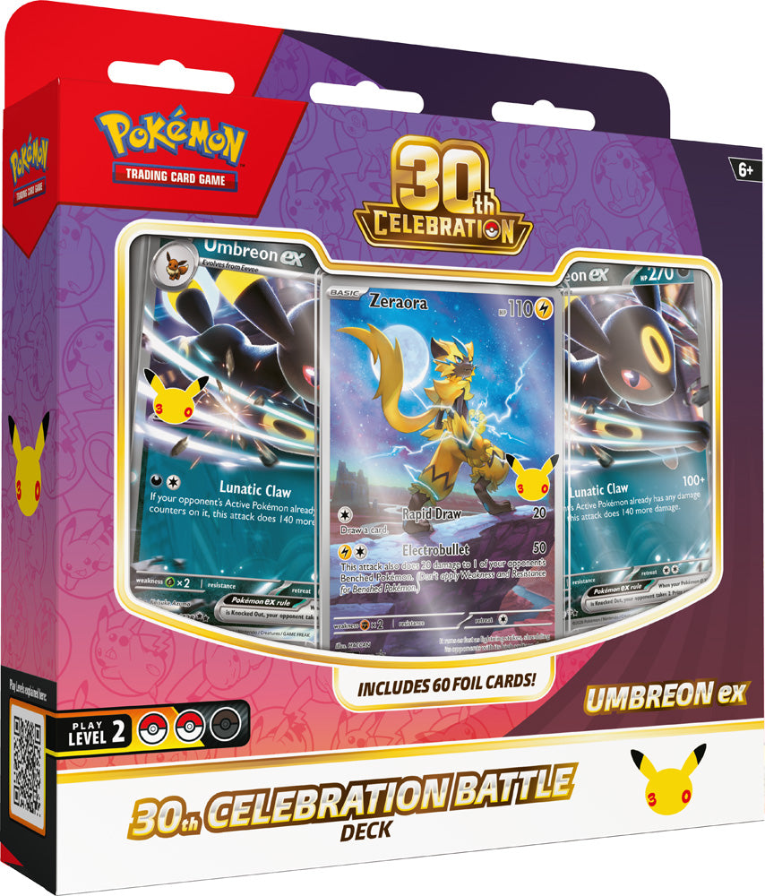 Pokemon TCG: 30th Celebration Battle Deck— Espeon ex / Umbreon ex