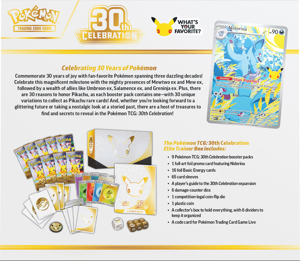 Pokemon TCG: 30th Celebration Elite Trainer Box