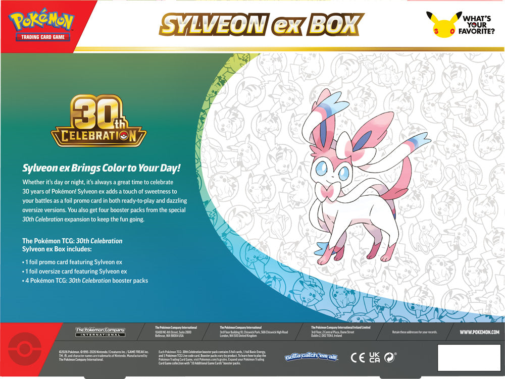Pokemon TCG: 30th Celebration Sylveon ex Box / Greninja ex Box