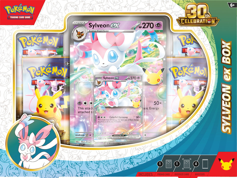 Pokemon TCG: 30th Celebration Sylveon ex Box / Greninja ex Box