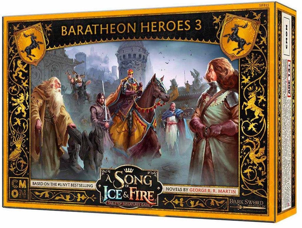 A Song of Ice and Fire TMG - Baratheon Heroes 3 Tabletop Gaming / Strategy Games by CMON | Titan Pop Culture