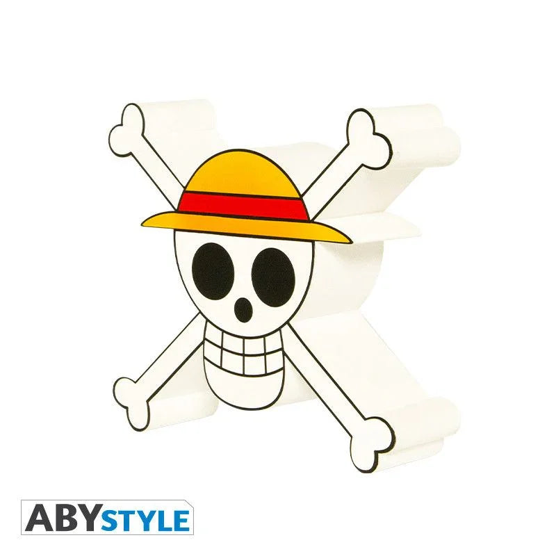 One Piece - Lámpara de calavera de sombrero de paja