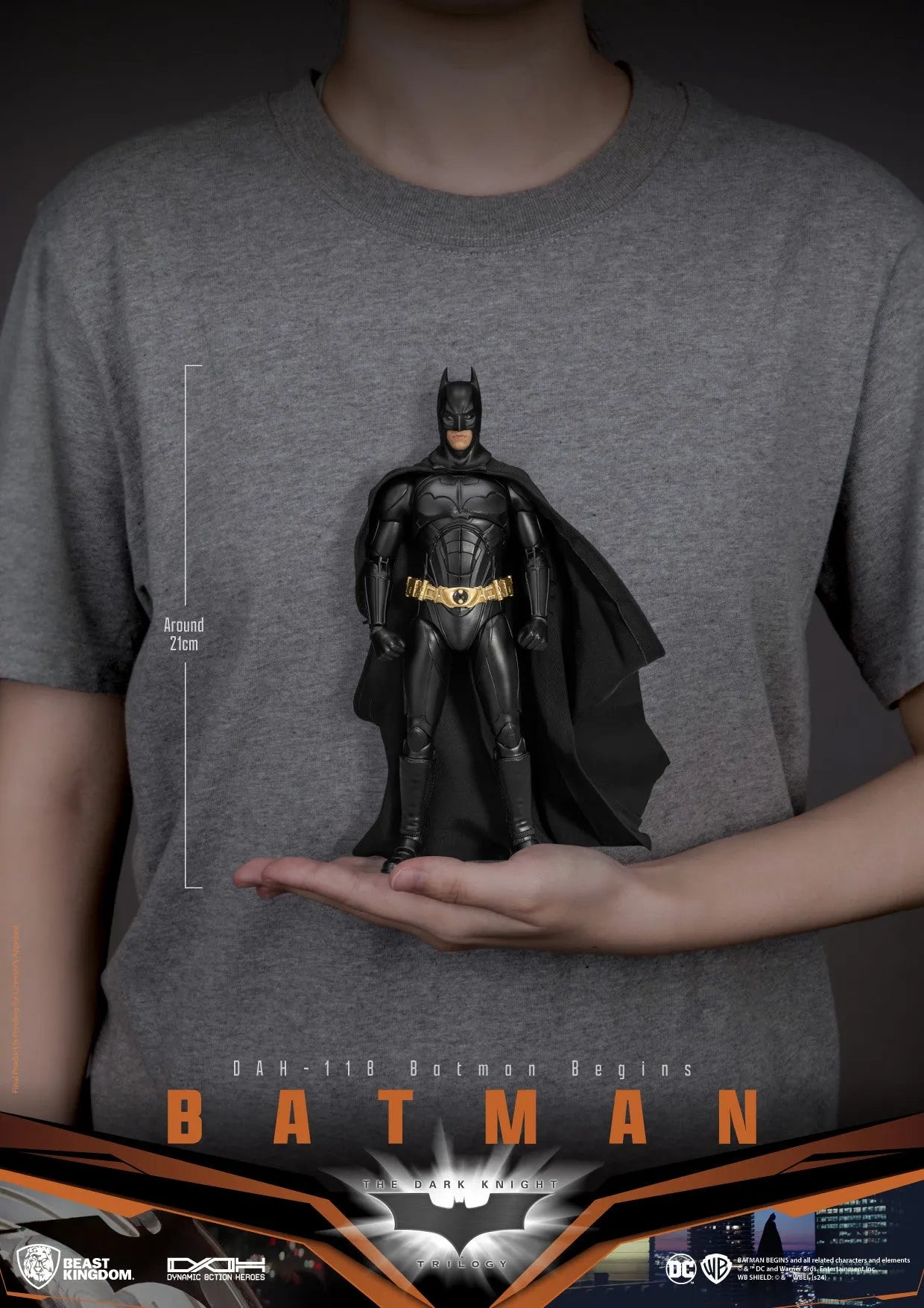 Héroes de acción dinámica del Reino de las Bestias Batman (versión Batman Begins)