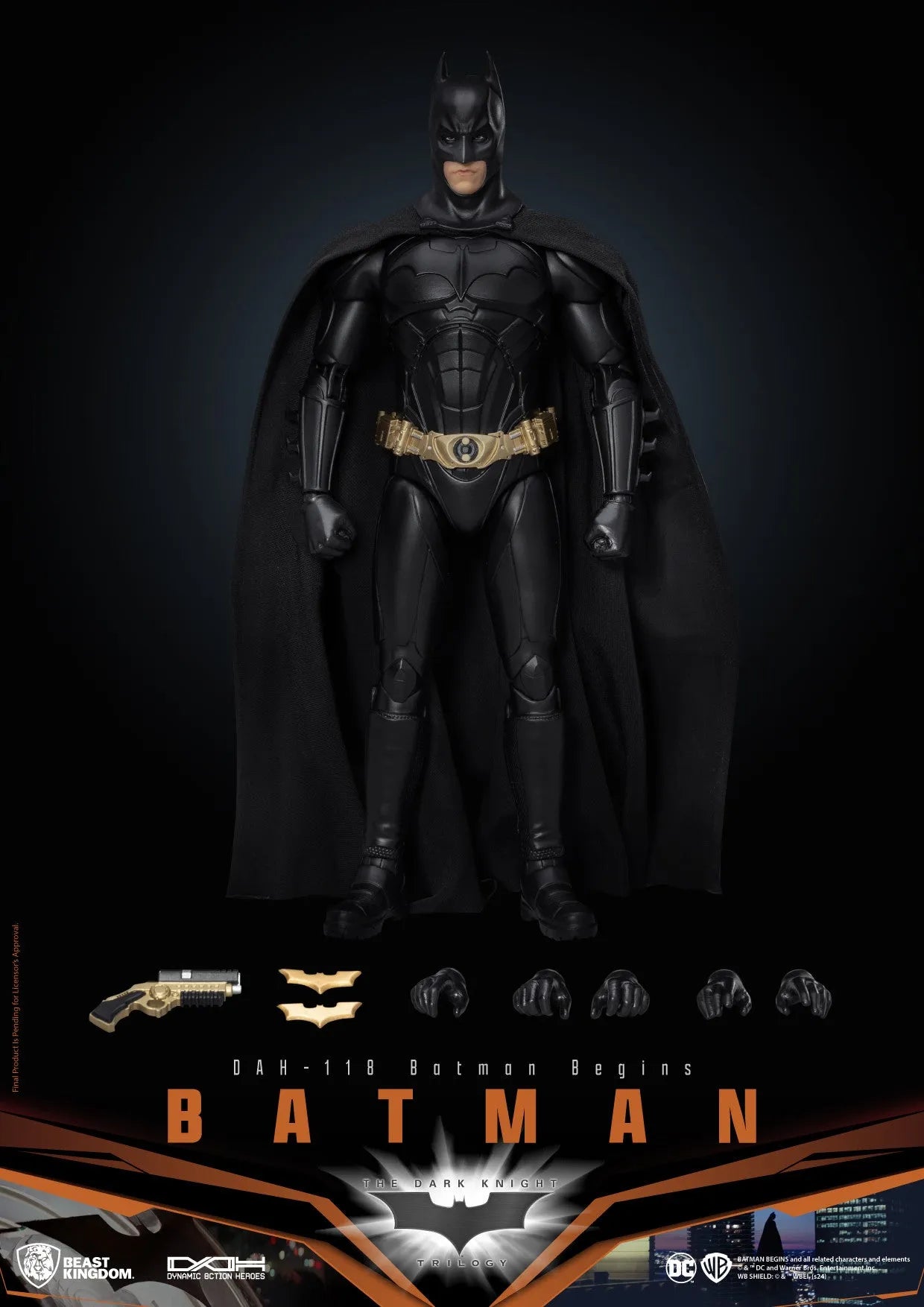 Héroes de acción dinámica del Reino de las Bestias Batman (versión Batman Begins)