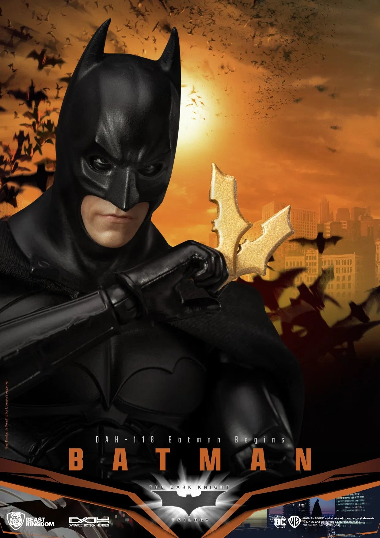 Héroes de acción dinámica del Reino de las Bestias Batman (versión Batman Begins)