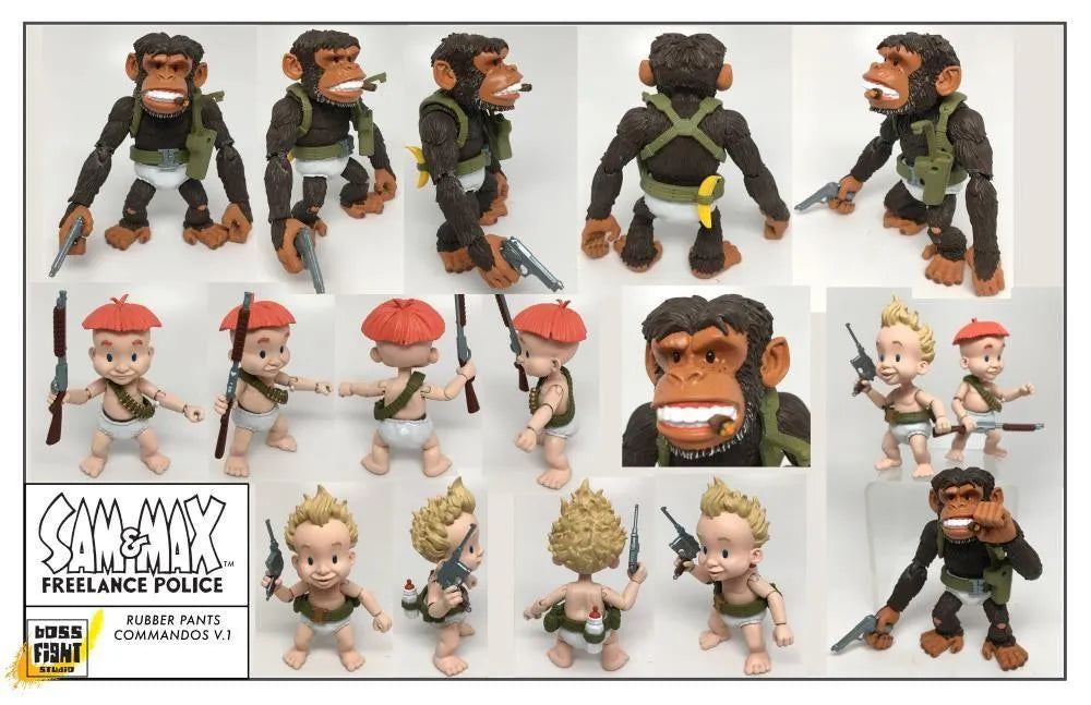 BFSSM003 Sam and Max - Rubber Pants Commandos H.A.C.K.S. Action Figure - Boss Fight Studios - Titan Pop Culture