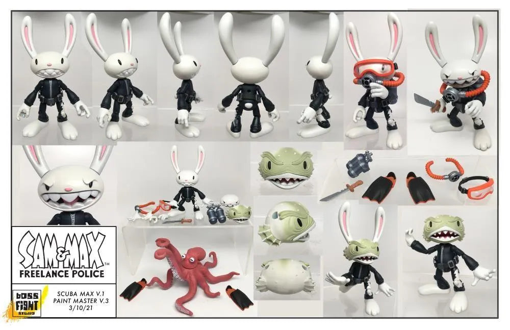 BFSSM004 Sam and Max - Max Scuba H.A.C.K.S. Action Figure - Boss Fight Studios - Titan Pop Culture