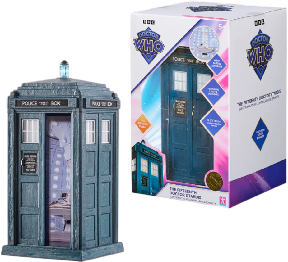 Doctor Who - Figura de la TARDIS del 15.º Doctor (con luz y sonido)