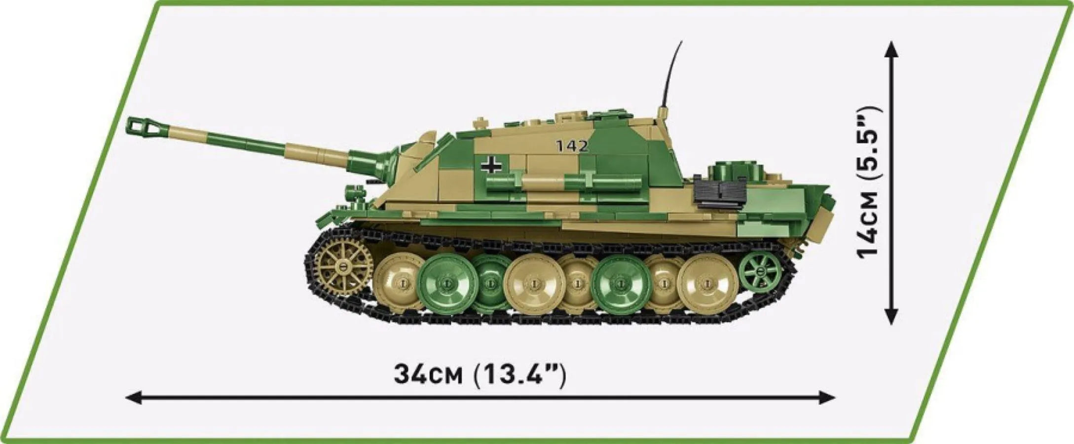 COB2574 World War 2 - Sd.Kfz.173 Jagdpanther (970 Piece Kit) - Cobi - Titan Pop Culture