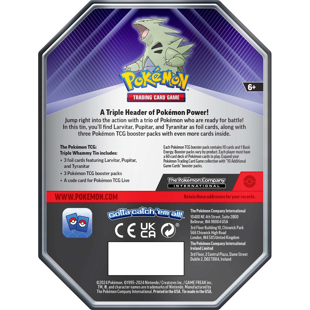 Pokemon Triple Whammy Collector Tin