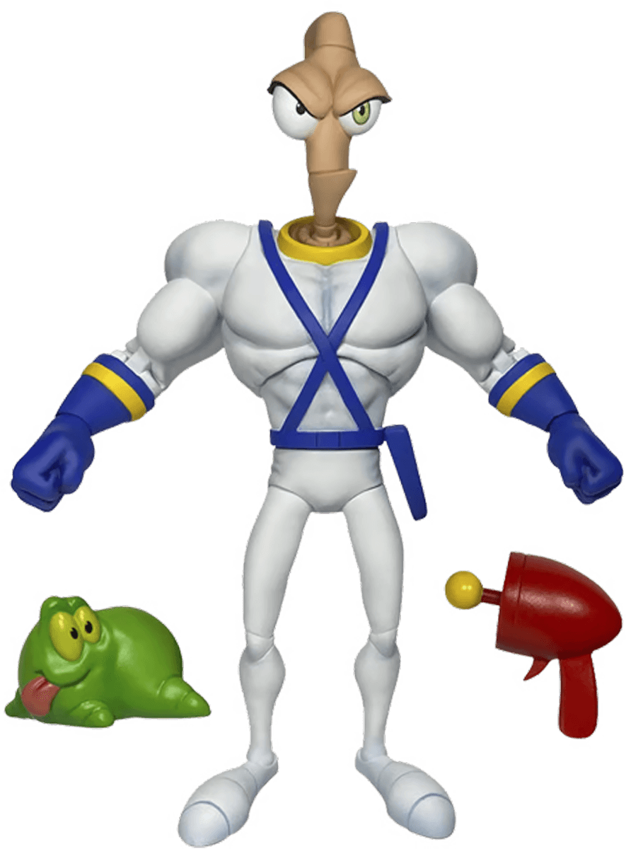 DNAPDNAEWJEJ Earthworm Jim - Earthworm Jim & Snott Action Figure - Premium DNA Toys - Titan Pop Culture