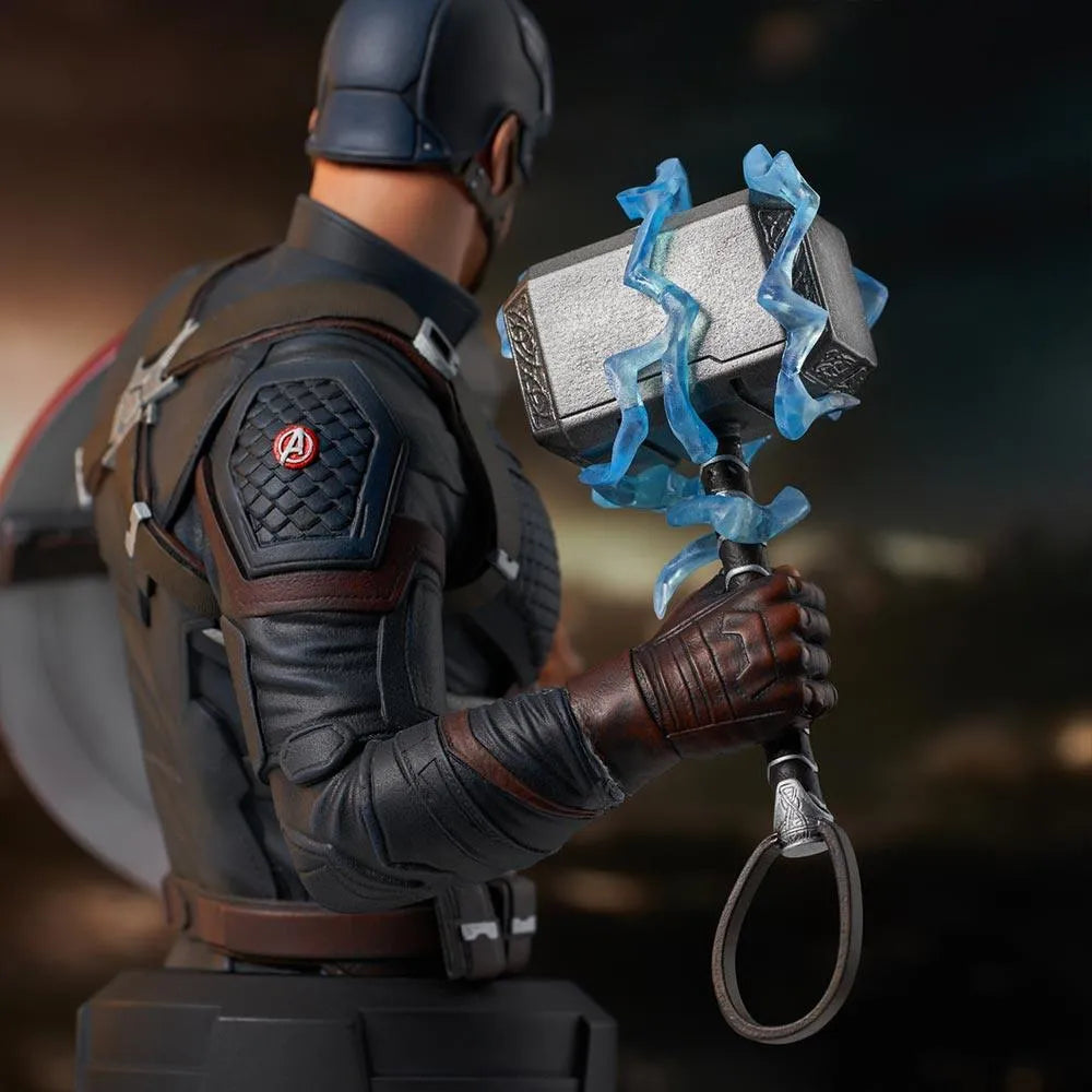 DSTOCT222359 Avengers 4: Endgame - Captain America 1:6 Scale Bust - Diamond Select Toys - Titan Pop Culture