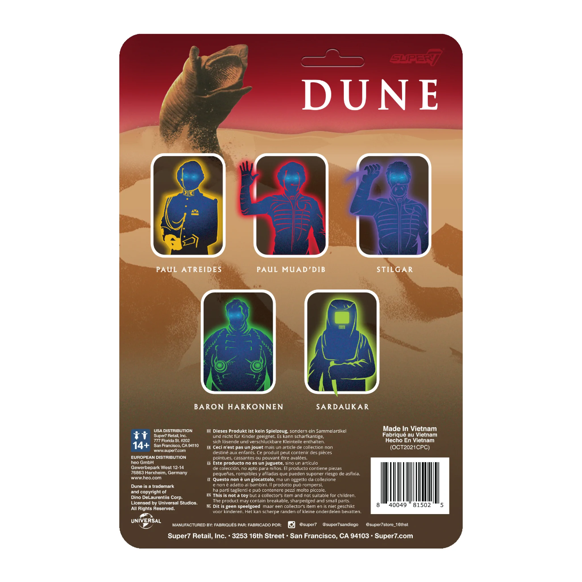 Dune (1984) - Baron Harkonnen ReAction 3.75 Figure
