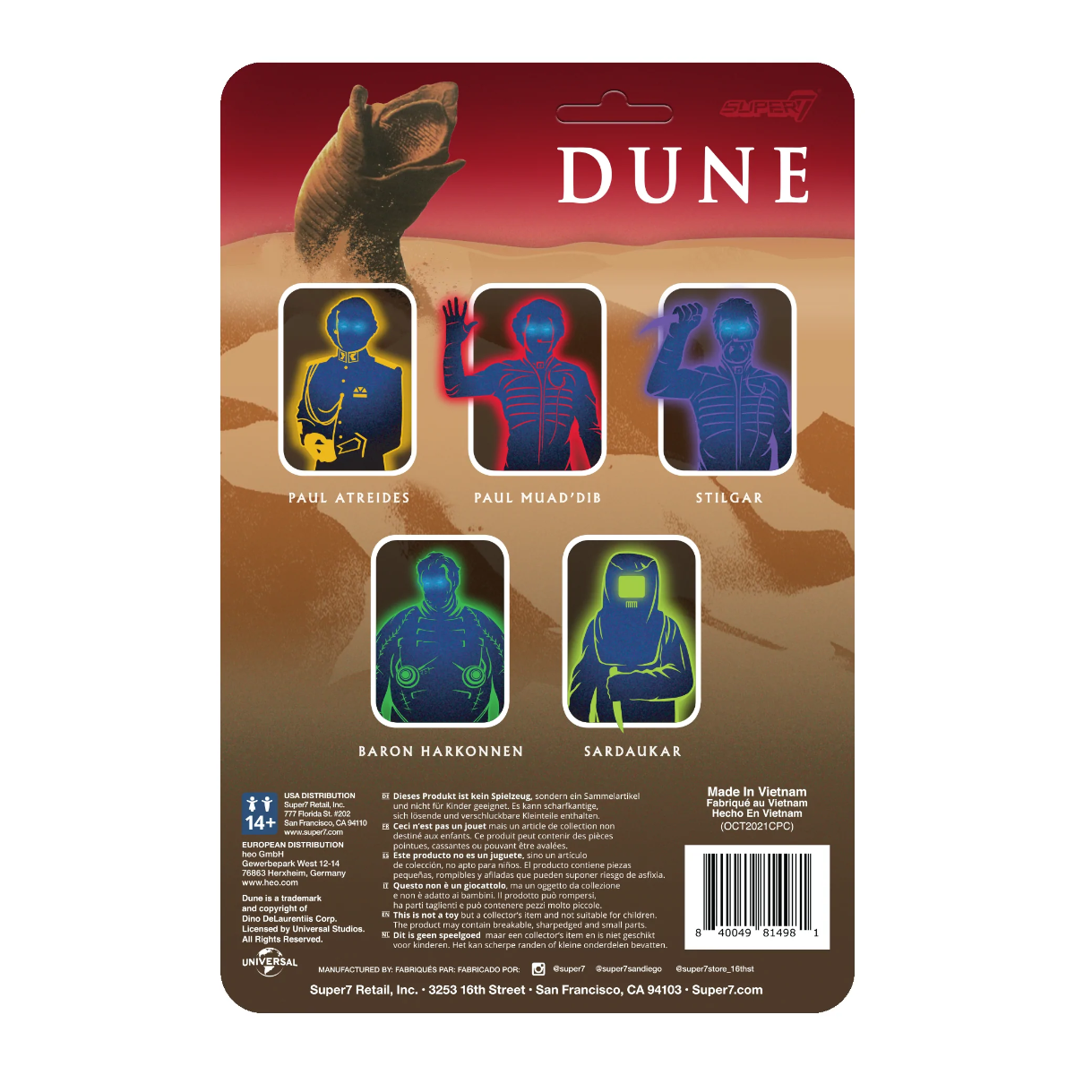 Dune (1984) - Paul Atreides ReAction 3.75 Figure