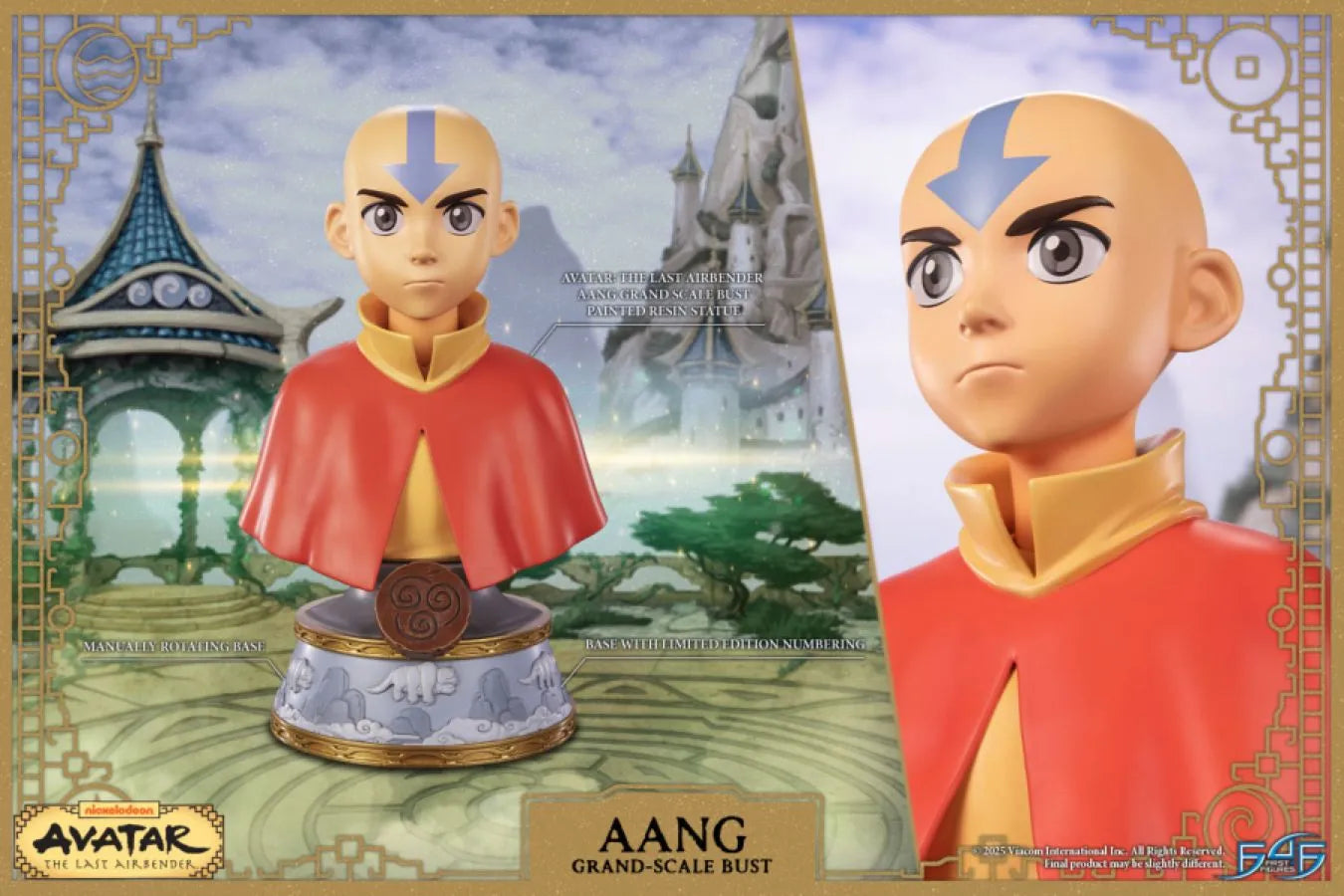 F4FAVAAGBST Avatar: The Last Airbender - Aang Grand Scale Bust - First 4 Figures - Titan Pop Culture