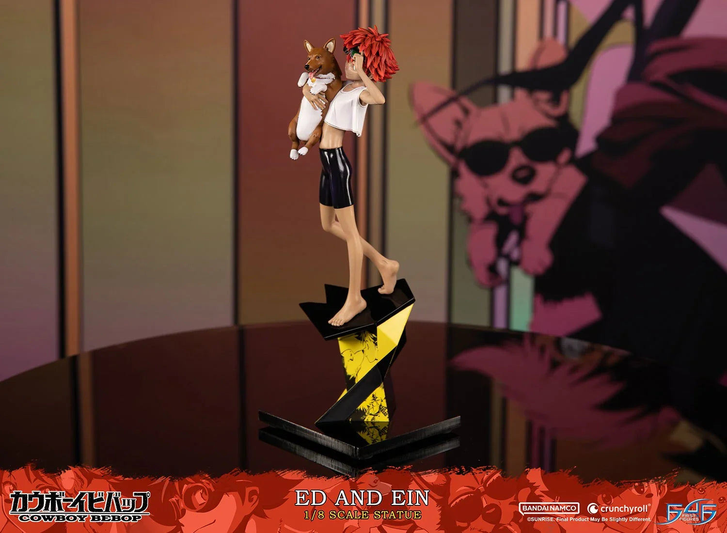 Cowboy Bebop - Estatua de Ed y Ein a escala 1:8