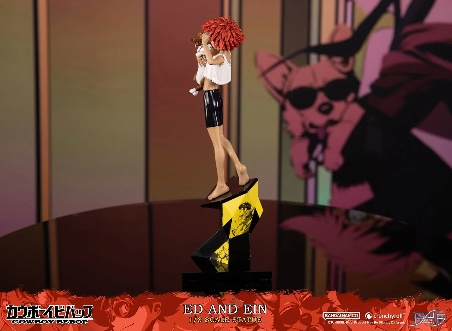 Cowboy Bebop - Estatua de Ed y Ein a escala 1:8