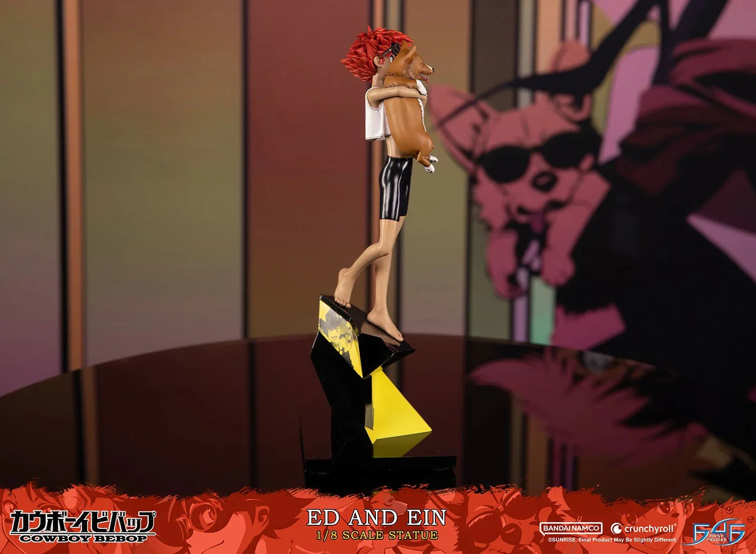 Cowboy Bebop - Estatua de Ed y Ein a escala 1:8