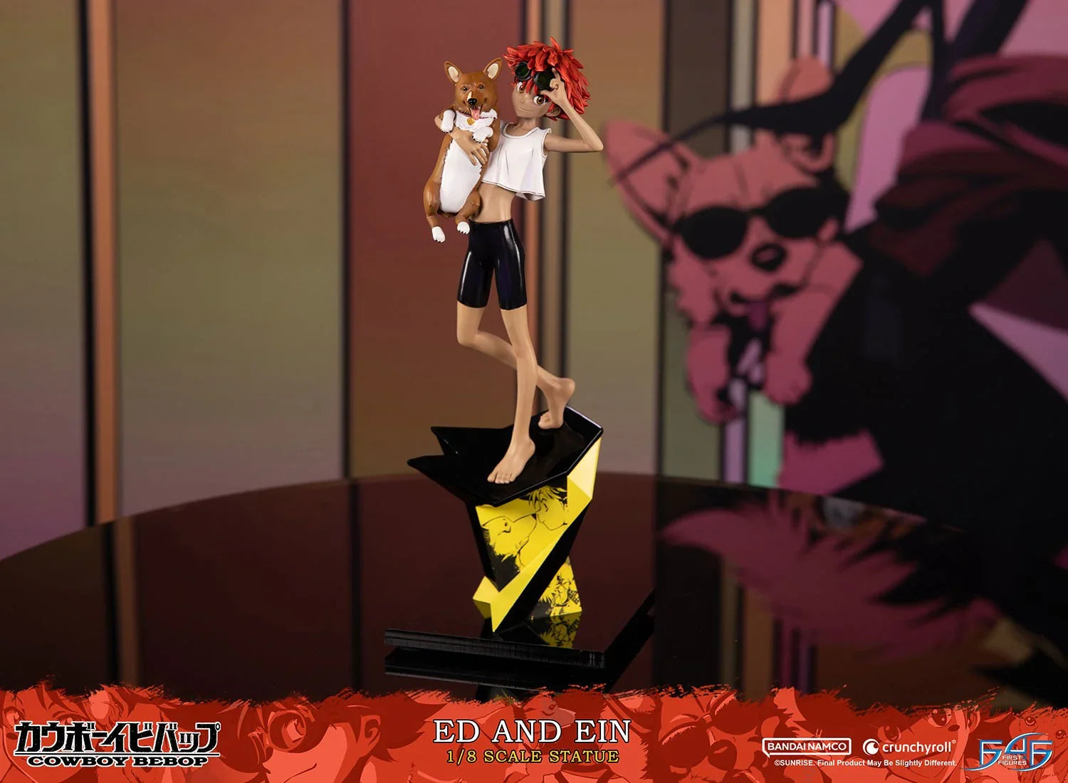 Cowboy Bebop - Estatua de Ed y Ein a escala 1:8