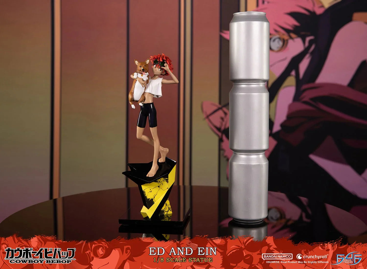 Cowboy Bebop - Estatua de Ed y Ein a escala 1:8